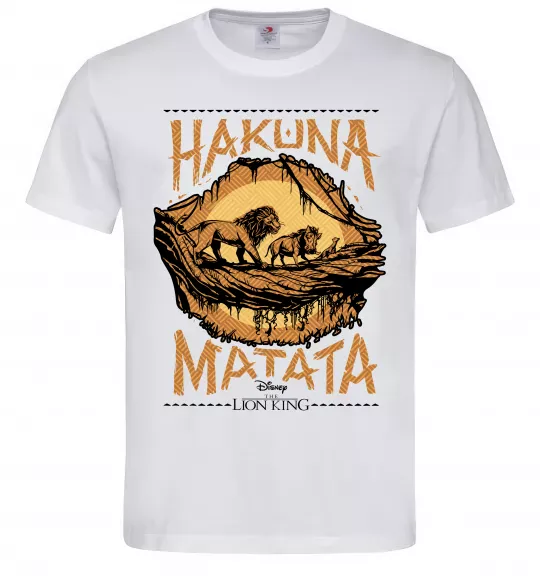 Мужская футболка Hakuna Matata The Lion King Белый фото
