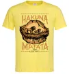 Мужская футболка Hakuna Matata The Lion King Лимонный фото