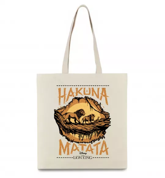 Эко-сумка Hakuna Matata The Lion King Бежевый фото