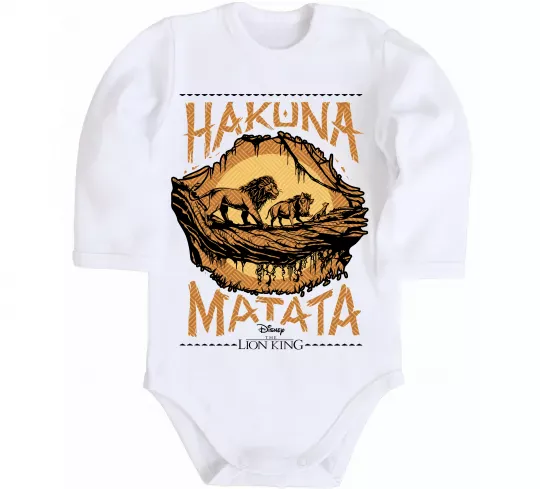 Детский боди Hakuna Matata The Lion King Белый фото