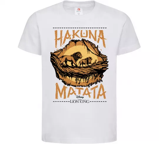 Детская футболка Hakuna Matata The Lion King Белый фото