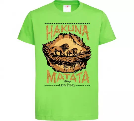 Детская футболка Hakuna Matata The Lion King Лаймовый фото