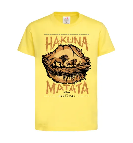 Дитяча футболка Hakuna Matata The Lion King Лимонний фото