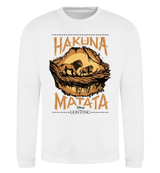 Свитшот Hakuna Matata The Lion King Белый фото