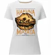 Женская премиум футболка Hakuna Matata The Lion King Белый фото
