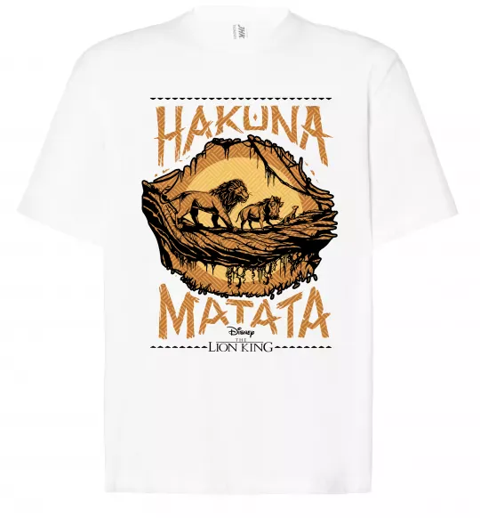 Футболка Оверсайз Hakuna Matata The Lion King Белый фото