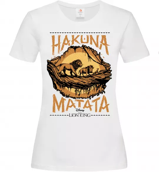 Женская футболка Hakuna Matata The Lion King Белый фото