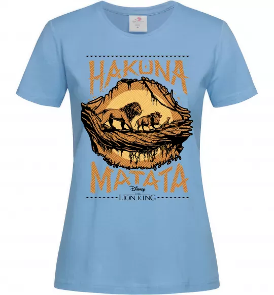 Женская футболка Hakuna Matata The Lion King Голубой фото