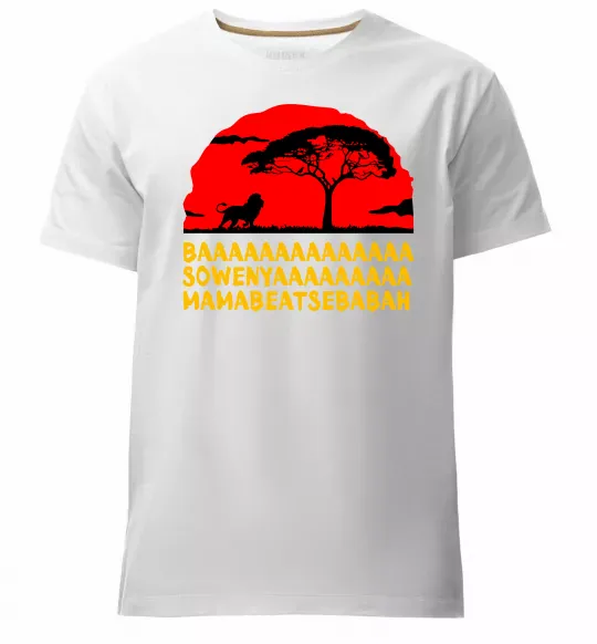 Мужская премиум футболка Ba Sowenyyyaa Белый фото