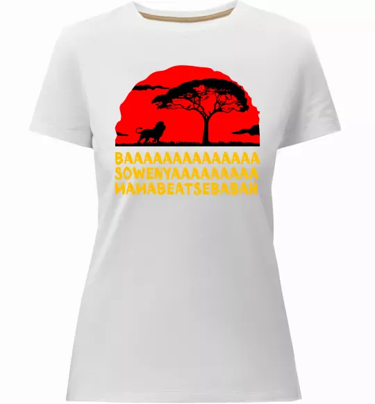 Женская премиум футболка Ba Sowenyyyaa Белый фото