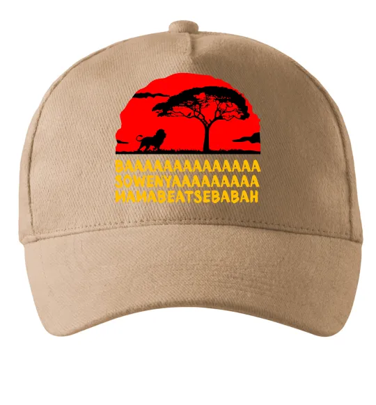 Кепка Ba Sowenyyyaa Песочный фото