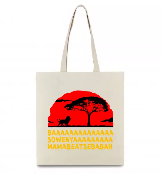 Эко-сумка Ba Sowenyyyaa Бежевый фото