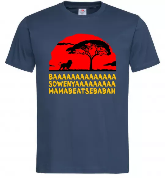 Мужская футболка Ba Sowenyyyaa Темно-синий фото