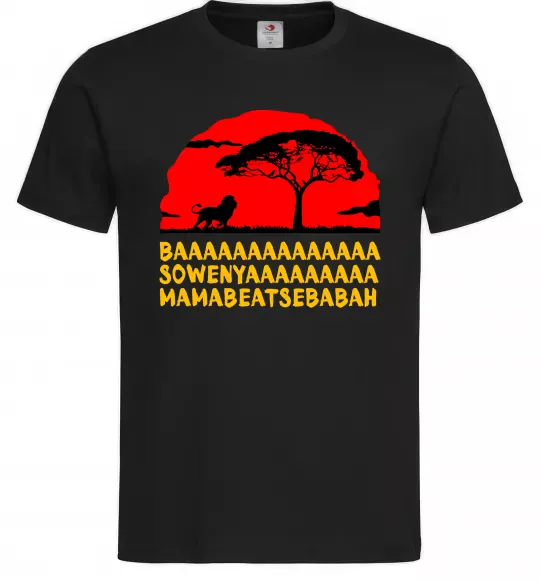 Мужская футболка Ba Sowenyyyaa Черный фото