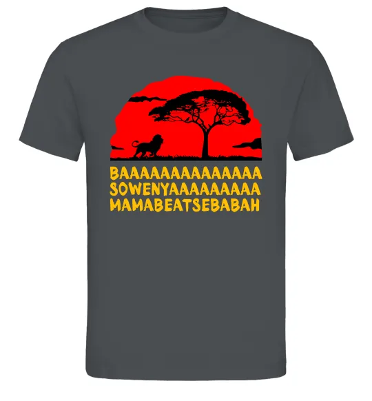 Мужская футболка Ba Sowenyyyaa Графит фото