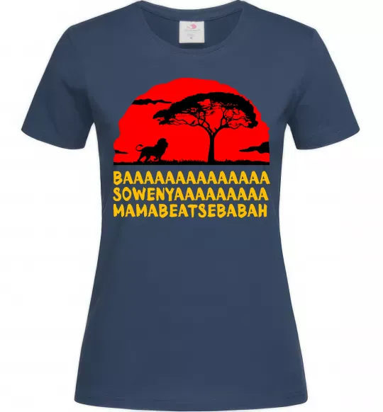 Женская футболка Ba Sowenyyyaa Темно-синий фото