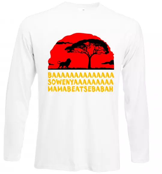 Лонгслив Ba Sowenyyyaa Белый фото