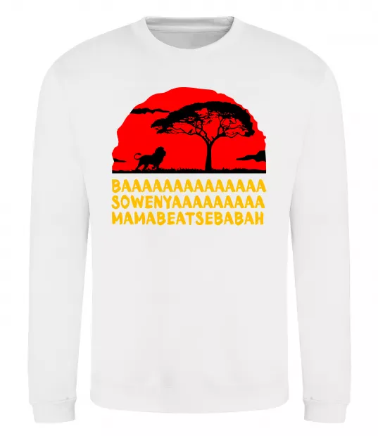 Світшот Ba Sowenyyyaa Білий фото