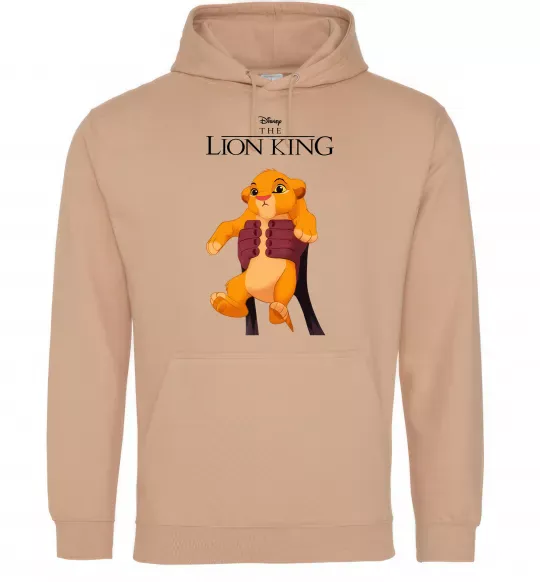 Женская толстовка (худи) Король Лев Сімба Песочный фото