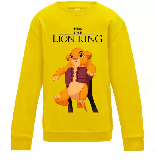 Детский Свитшот Король Лев Сімба Солнечно желтый фото