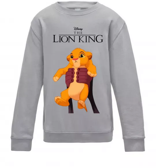 Детский Свитшот Король Лев Сімба Серый меланж фото