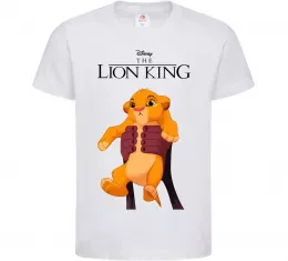 Детская футболка Король Лев Сімба Белый фото