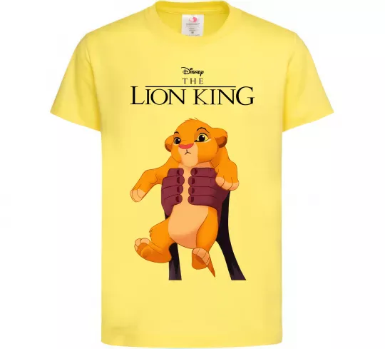 Детская футболка Король Лев Сімба Лимонный фото
