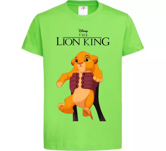 Детская футболка Король Лев Сімба Лаймовый фото