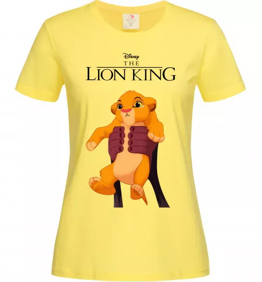 Жіноча футболка Король Лев Сімба Лимонний фото