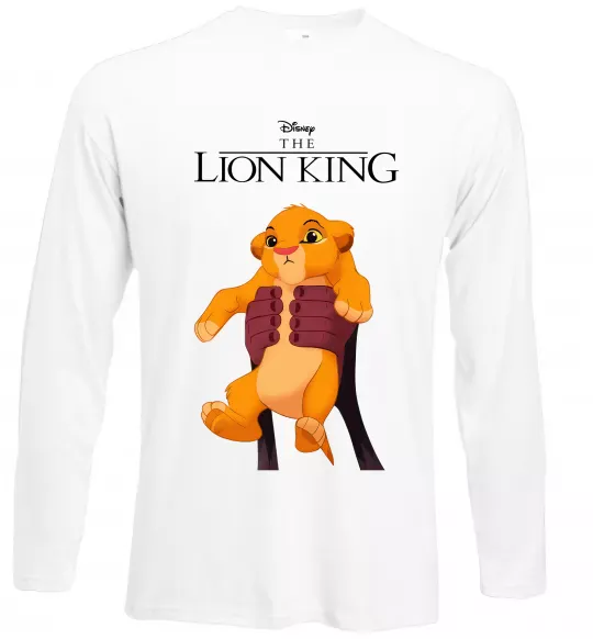 Лонгслів Король Лев Сімба Білий фото