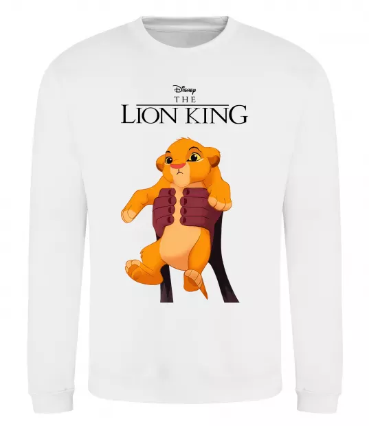 Світшот Король Лев Сімба Білий фото