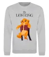 Світшот Король Лев Сімба Сірий меланж фото