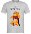 Чоловіча футболка Король Лев Сімба Сірий фото