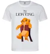 Чоловіча футболка Король Лев Сімба Білий фото
