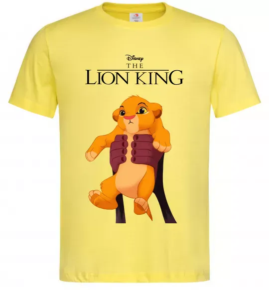 Чоловіча футболка Король Лев Сімба Лимонний фото