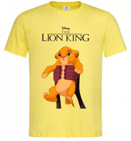 Мужская футболка Король Лев Сімба Лимонный фото