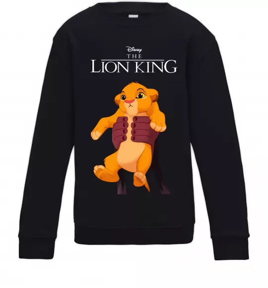 Детский Свитшот Король Лев Сімба Черный фото