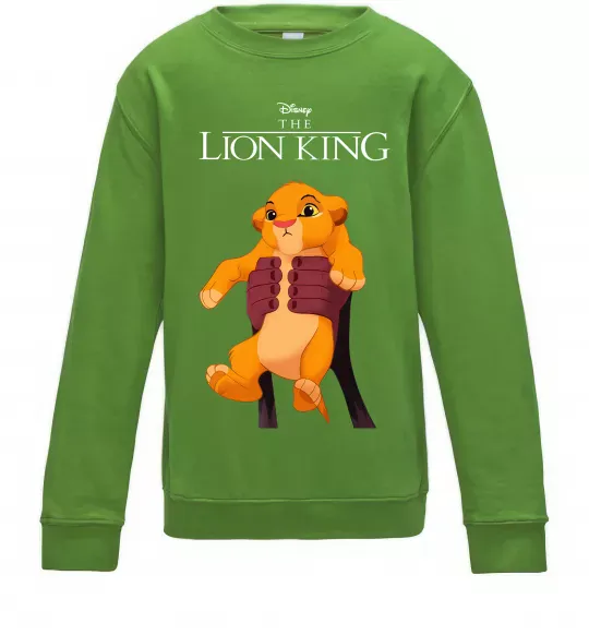 Детский Свитшот Король Лев Сімба Лаймовый фото