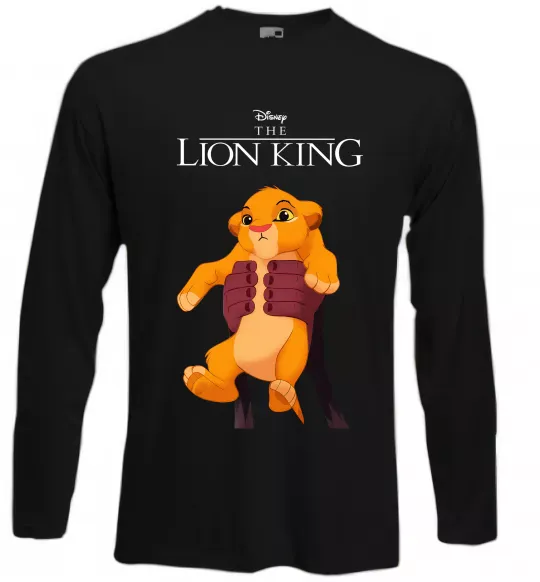 Лонгслів Король Лев Сімба Чорний фото