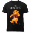 Чоловіча преміум футболка Король Лев Сімба Чорний фото