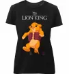 Жіноча преміум футболка Король Лев Сімба Чорний фото