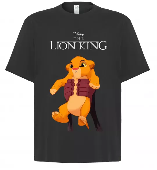 Футболка Оверсайз Король Лев Сімба Черный фото