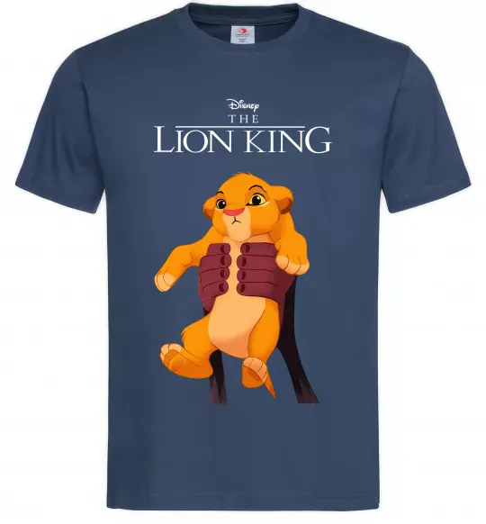 Чоловіча футболка Король Лев Сімба Темно-синій фото