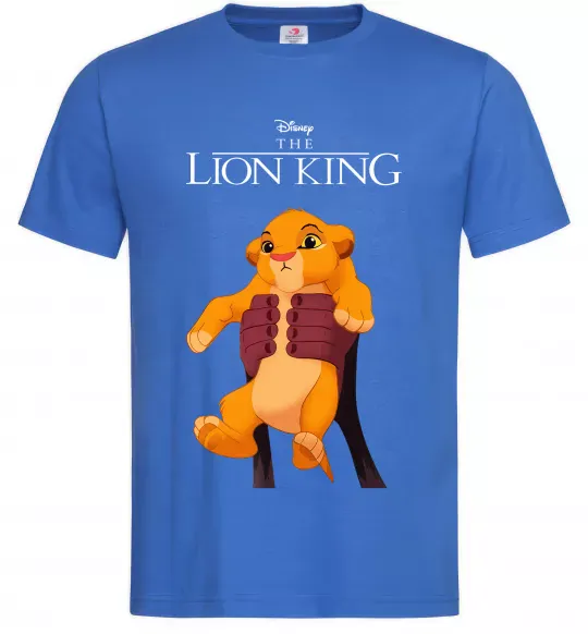 Чоловіча футболка Король Лев Сімба Яскраво-синій фото