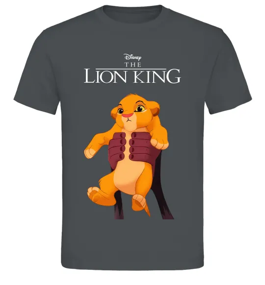 Чоловіча футболка Король Лев Сімба Графіт фото