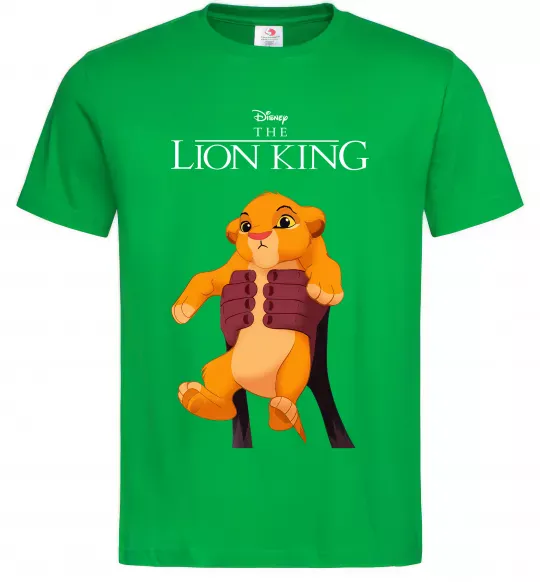 Чоловіча футболка Король Лев Сімба Зелений фото