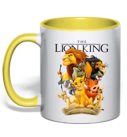 Чашка з кольоровою ручкою