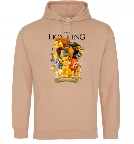 Мужская толстовка (худи) Король Лев персонажі Песочный фото