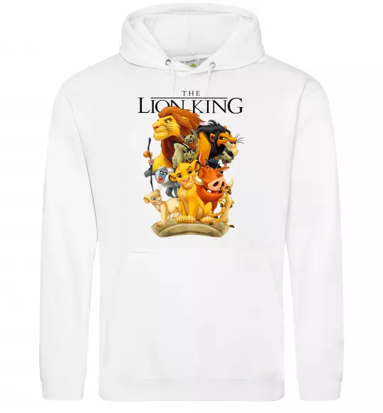 Жіноча толстовка (худі) Король Лев персонажі Білий фото