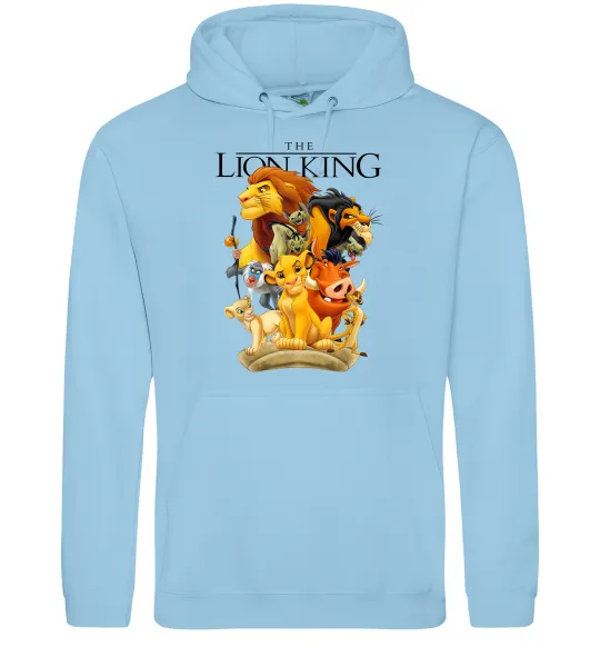 Жіноча толстовка (худі) Король Лев персонажі Блакитний фото